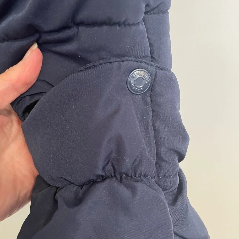 OshKosh B'gosh Navy and Light Blue Snow Puffer Jumper 6/9mo